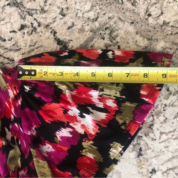 jms Easy Dressing Floral Short Sleeve Blouse Women’s Plus  Size XXL - Picture 8 of 12